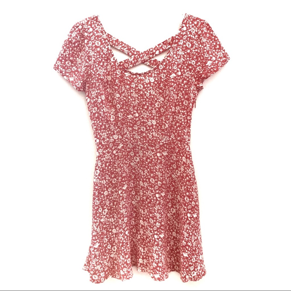 NWT Pacsun LA Hearts pink floral skater dress, XS